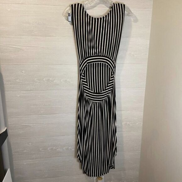 Wet Seal Open Back Striped Hi Lo‎ Maxi/ Sundress Swim Coverup - Picture 4 of 7